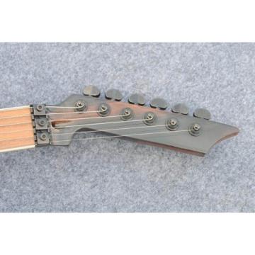Custom Shop Black Machine 6 String Natural Black Wood Electric Guitar