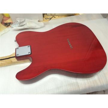 Custom Fender Telecaster Flame Maple Red Wine Electric Guitar