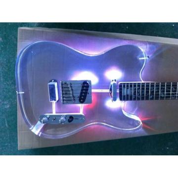 Custom Shop Multi Color Led Lights Acrylic Stratocaster Fender Guitar