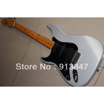 American Lefty Silver Fender Stratocaster Guitar