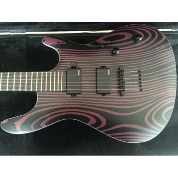 Custom Setius GTM 6 Gothic Figured Purple and Black Ash Top Mayones Guitar Katatonia