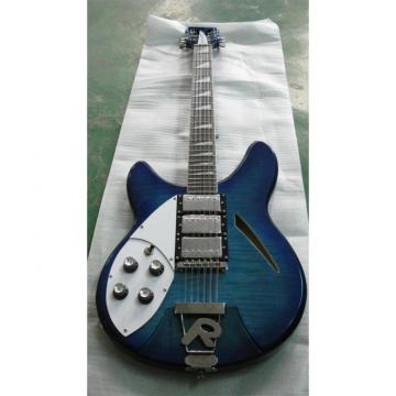 Custom 12 Strings Rickenbacker 360 Blue Flame Maple Top Guitar