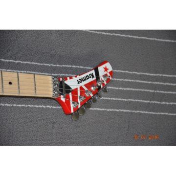 Custom Built EVH 5150 Red White Black Stripe Kramer Electric Guitar