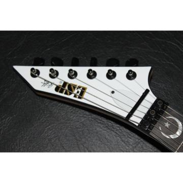 Custom Shop ESP White Kirk Hammett Ouija Electric Guitar