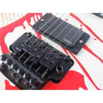 Custom Shop Dan Jacobs LTD ESP Blood Spatter Electric Guitar Authorized EMG Pickups