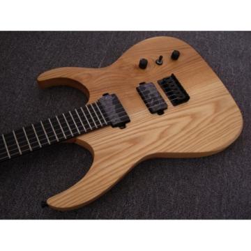 Custom Shop Black Machine 6 String 3 Piece Mahogany Neck Ash Wood Guitar