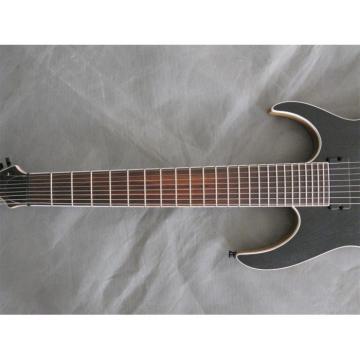 Custom Shop Black Machine 8 String Natural Wood Black Electric Guitar