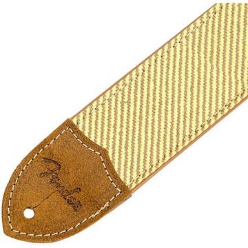 Fender Deluxe Leather Guitar Strap Tweed 2 in.