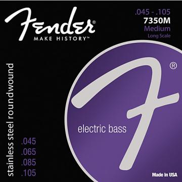 Fender 7350M Stainless Steel Long Scale Bass Strings - Medium
