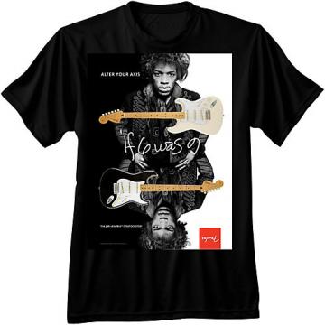 Fender Jimi Hendrix Collection Alter Your Axis T-Shirt Small Black