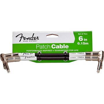 Fender Performance Series 6 in. Instrument Patch Cable (2-Pack)
