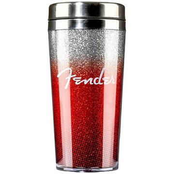 Fender Glitterburst Stainless Travel Mug - Red Red