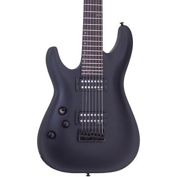 Schecter Guitar Research Stealth C-7 7 String Left Handed Electric Guitar Satin Black