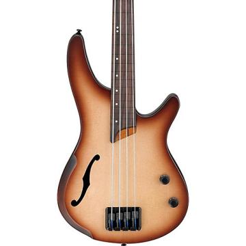 Ibanez SRH500F Fretless Acoustic-Electric Bass Guitar Flat Natural Browned Burst