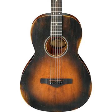Ibanez AVN6 Artwood Vintage Distressed Parlor Acoustic Guitar Tobacco Sunburst
