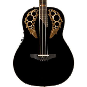 Ovation 1678AV50-5 50th Anniversary Custom Elite Shallow Acoustic-Electric Guitar Gloss Black