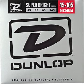 Dunlop Super Bright Steel Medium 4-String Bass Guitar Strings