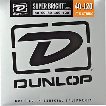 Dunlop Super Bright Steel Light 5-String Bass Guitar Strings