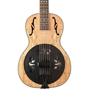 Washburn R360SMK Parlor Resonator Guitar with 1930's Style Inlay Satin Natural