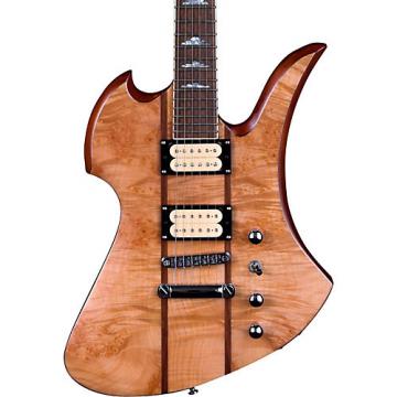 B.C. Rich Mockingbird Neck Through with Walnut Burl Top and Dimarzios Electric Guitar Gloss Natural