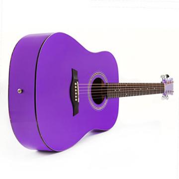 Hola! HG-41PP (41&quot; Full Size) Deluxe Dreadnought Acoustic Guitar, Purple