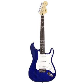 Squier by Fender &quot;Stop Dreaming, Start Playing&quot; Set: Affinity Series Strat with Fender Frontman 10G Amp, Tuner, Instructional DVD, Gig Bag, Cable, Strap, and Picks - Transparent Blue