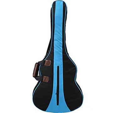 MiraTekk Nylon Cotton Acoustic Guitar Bag Backpack Two Back Pocket Gig Bag Electric Guitar Bag (Blue - 36 inch)