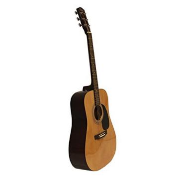 Squier by Fender SA-50 Dreadnought Acoustic Guitar w/ Strings, Strap, Tuner, Stand, Picks, Hard Case &amp; Online Lesson