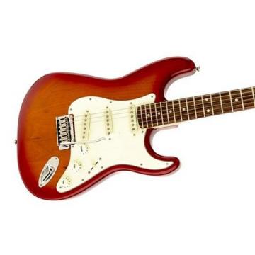 Squier Standard Strat Electric Guitar (Cherry Sunburst, Rosewood Fingerboard, Parchment)