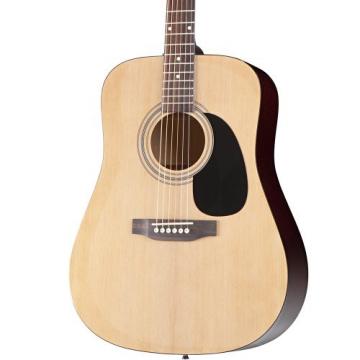 Squier by Fender Acoustic Guitar with Strings, Strap, Stand, Clip-On Tuner, Picks and Online Lesson