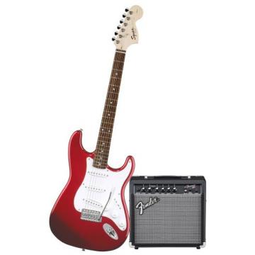 Squier Stop Dreaming-Start Playing Set: Affinity Special w/ Fender 15G Amplifier, Metallic Red