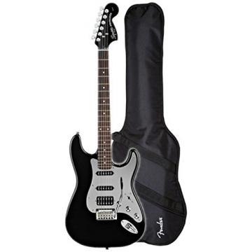 Squier Black and Chrome Stratocaster HSS (Special Edition) w/ Fender Gig Bag