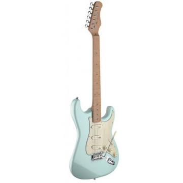 Stagg SES50M-SNB Vintage Style Electric Guitar with Solid Alder Body - Sonic Blue