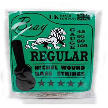 Bray's 4 String Bass Guitar Strings (45 - 105) Perfect For Fender, Gibson, Yamaha, Squier &amp; Ibanez Bass Guitars