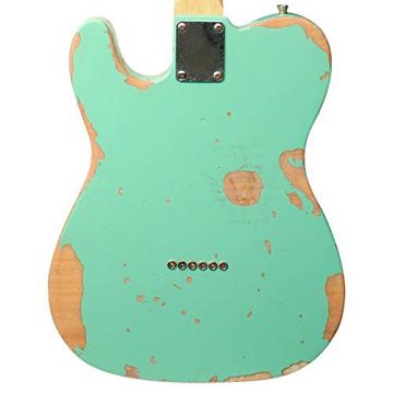 Sawtooth Handcrafted Americana ET Relic Solid Body Electric Guitar with Hard Case, Surf Green
