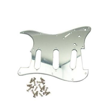 IKN Mirror 3Ply SSS Guitar Pickguard Scratch Plate w/Screws for Strat Squier Style Guitar
