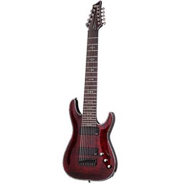 Schecter 1781 9-String Solid-Body Electric Guitar, Black Cherry