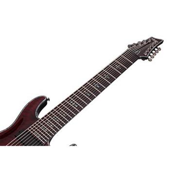 Schecter 1781 9-String Solid-Body Electric Guitar, Black Cherry