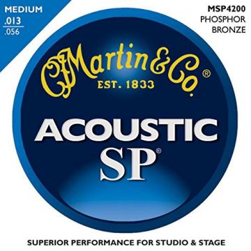 Martin MSP4200 Phosphor Bronze Medium Acoustic Guitar Strings (2 Pack)