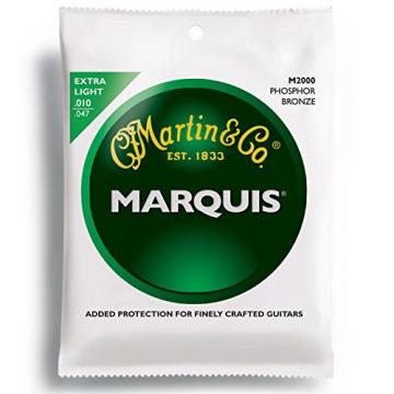 Martin M2000 Marquis Phosphor Bronze Acoustic Strings, Extra Light