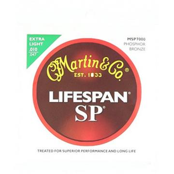 Martin MSP7000 SP Lifespan 92/8 Phosphor Bronze Acoustic String, Extra Light
