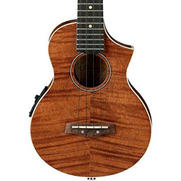 Ibanez UEW15E Flame Mahogany Concert Acoustic-Electric Ukulele Natural