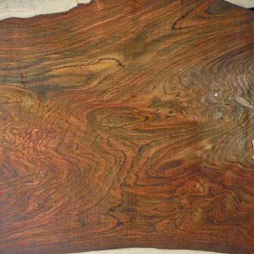 super figured Cocobolo Rosewood, planed 2 inches thick ONE BOARD FOOT kiln dried
