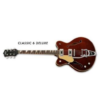 Eastwood Classic 6 DLX Guitar - Left Handed Walnut