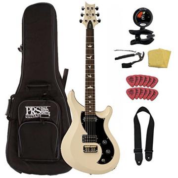 PRS S2 Vela with Bird Inlays, Antique White, w/ Accessory Pack and Gig Bag