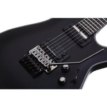 Schecter Blackjack Slim Line Series C-1 FR Sustainiac 6-String Electric Guitar, Satin Black