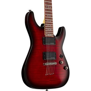 Schecter Guitar Research Demon-6 Electric Guitar Crimson Red Burst