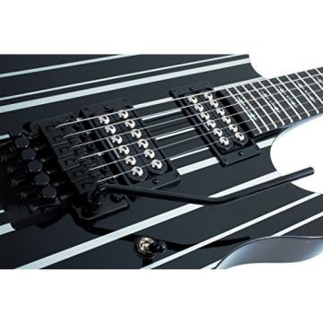 Schecter Guitar Research Synyster Gates Custom Electric Guitar - Black with Silver Pinstripes