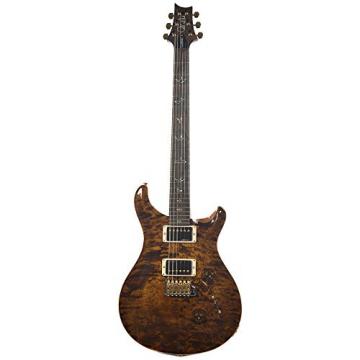 PRS CME Wood Library Custom 24 10 Top Quilt Black Gold w/Pattern Regular Neck