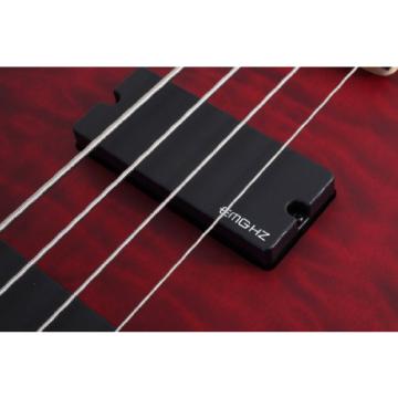 Schecter Stiletto Custom-5 Electric Bass Guitar (5 String, Vampyer Red Satin)